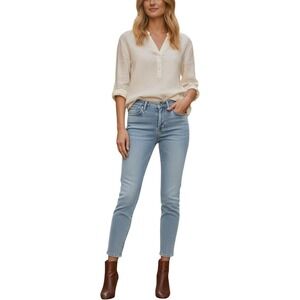 RE/DONE Originals High Rise Straight‎ Button Fly Jeans Womens 24